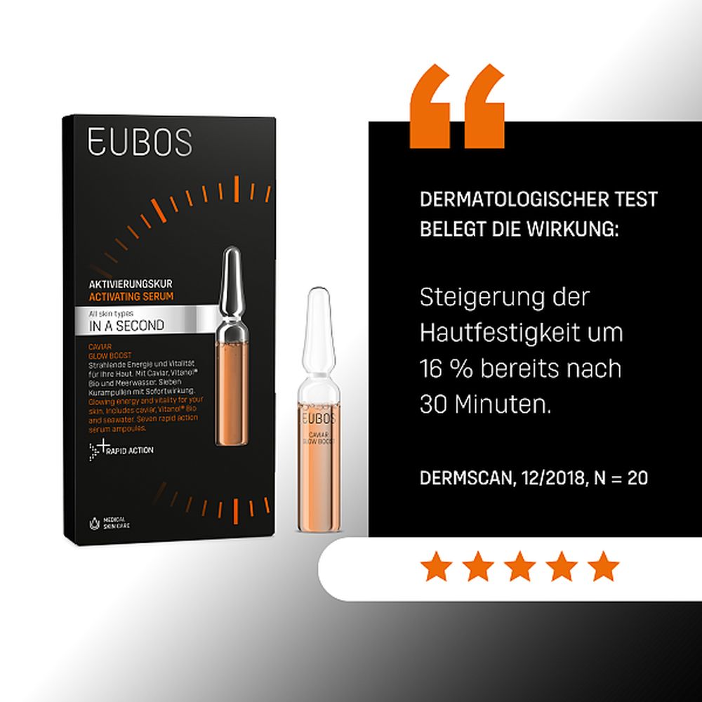 EUBOS IN A SECOND CAVIAR GLOW BOOST 7X2 ml Ampullen