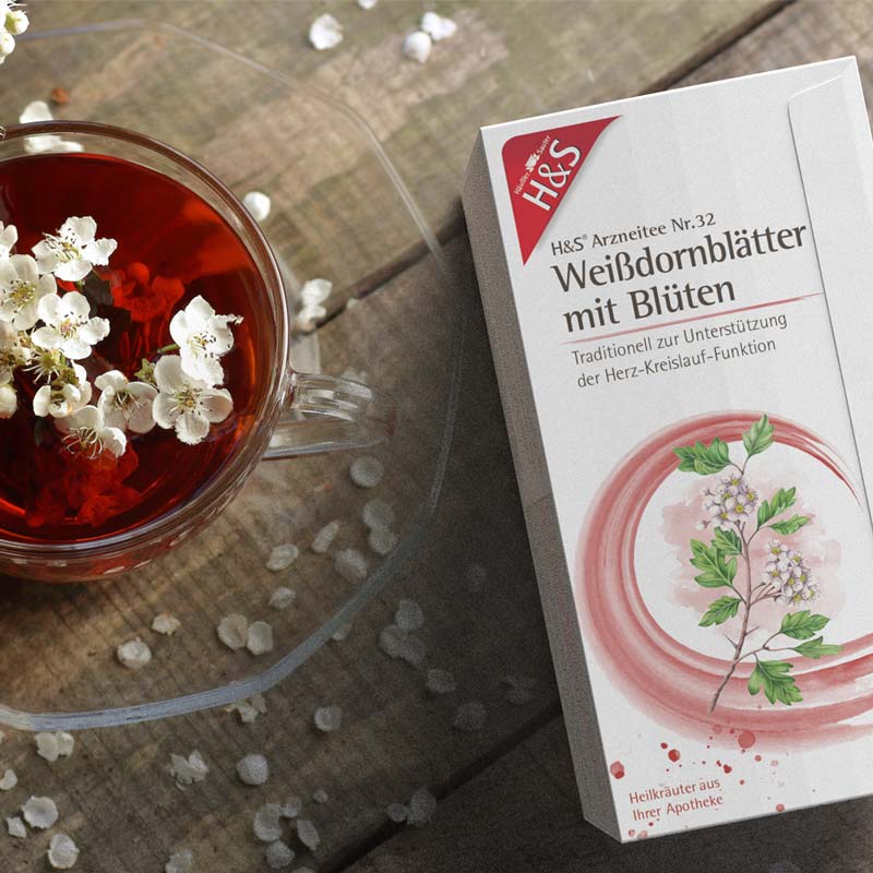 H&S Arzneitee Weißdornblätter mit Blüten 20X1.6 g Filterbeutel