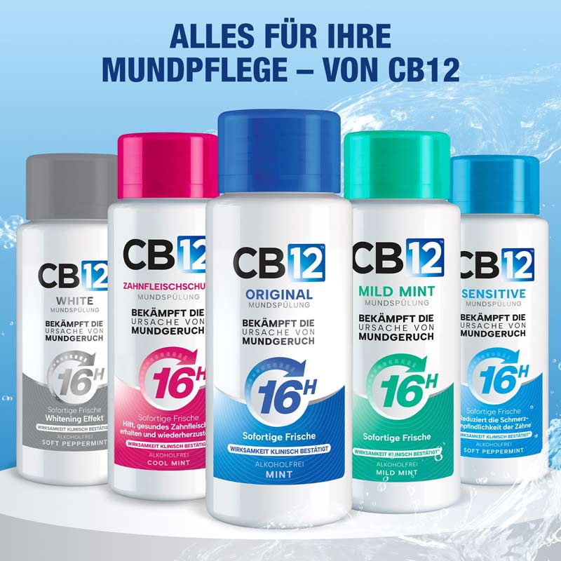 CB12 MUNDSPÜLUNG MINZGESCHMACK, ALKOHOLFREI 500 ml Spüllösung