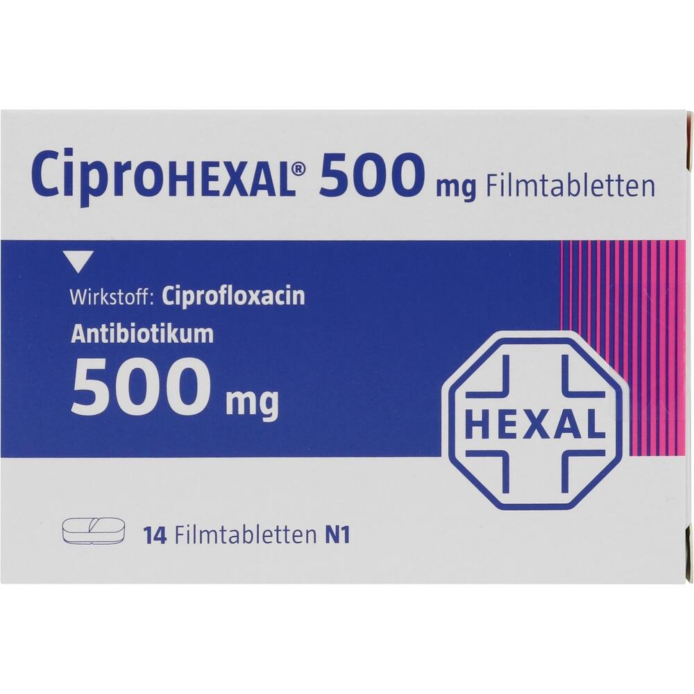 CiproHEXAL 500mg 14 St Filmtabletten