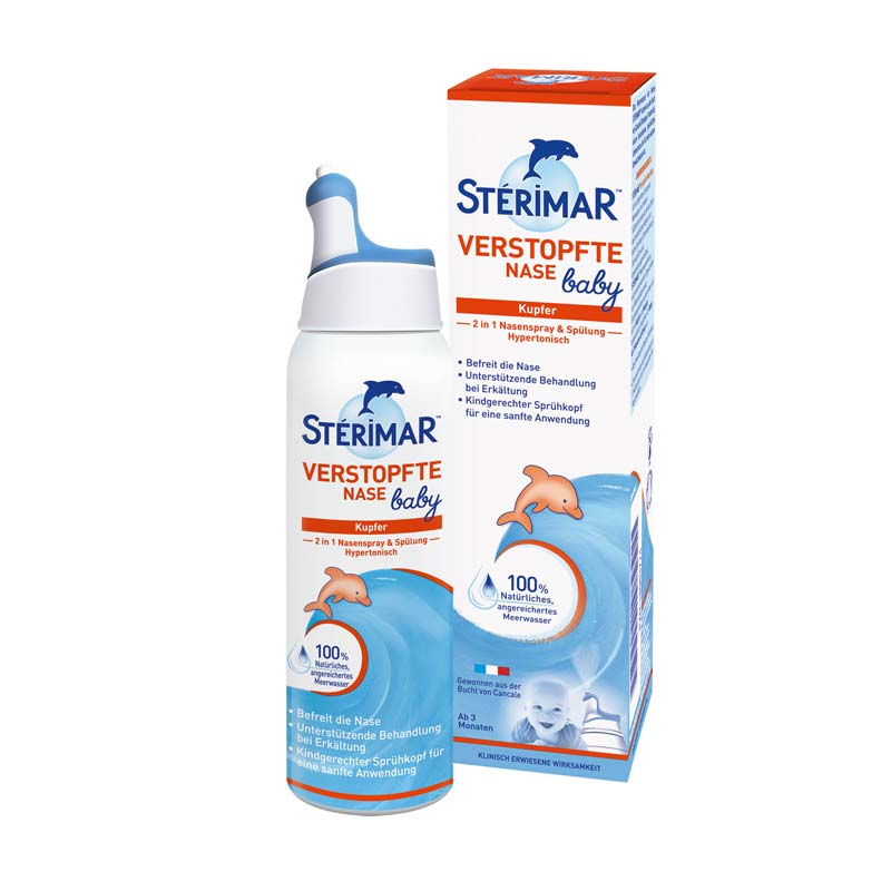 Stérimar Verstopfte Baby Nase 2in1 Nasenspray & Spülung 100 ml Nasenspray