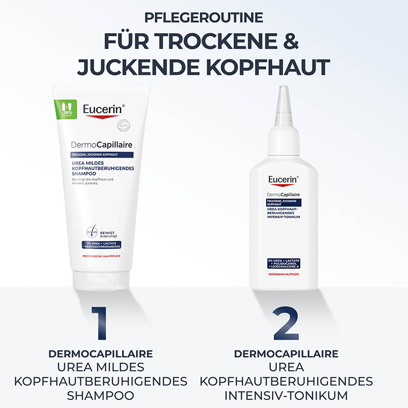Eucerin DernoCapillaire UREA MILDES KOPFHAUTBERUHIGENDES SHAMPOO + 20% Rabatt* 200 ml Shampoo