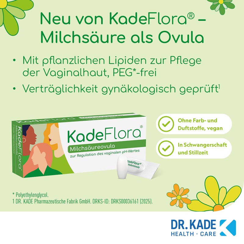 KadeFlora Milchsäureovula 14 St Vaginalsuppositorien