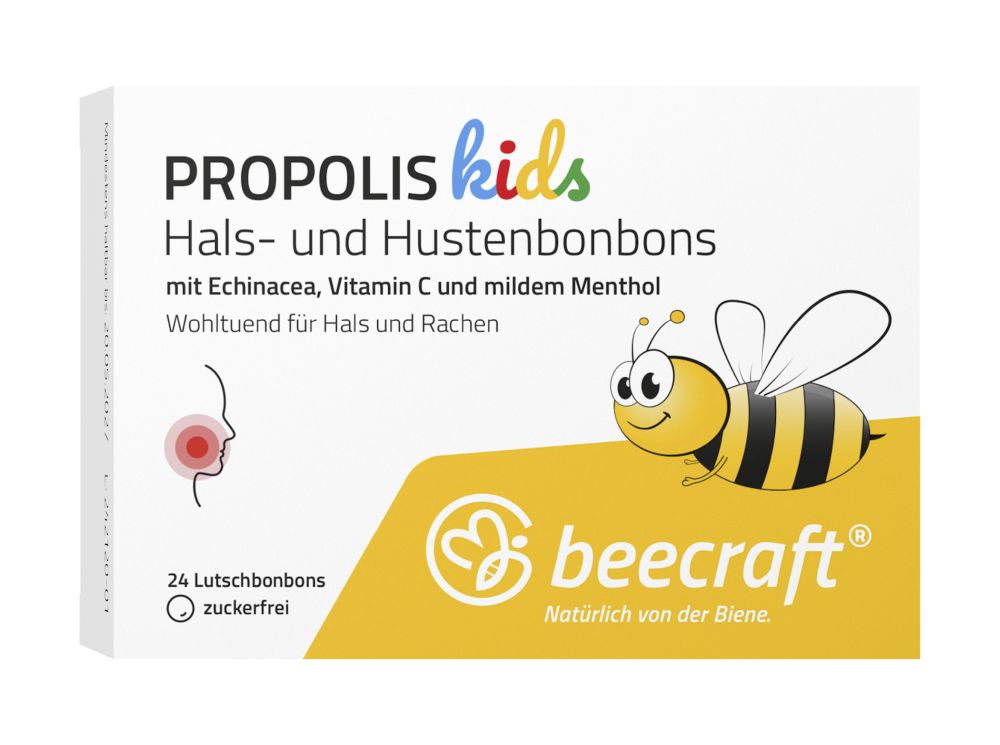 beecraft PROPOLIS kids Hals- und Hustenbonbons 24 St Bonbons