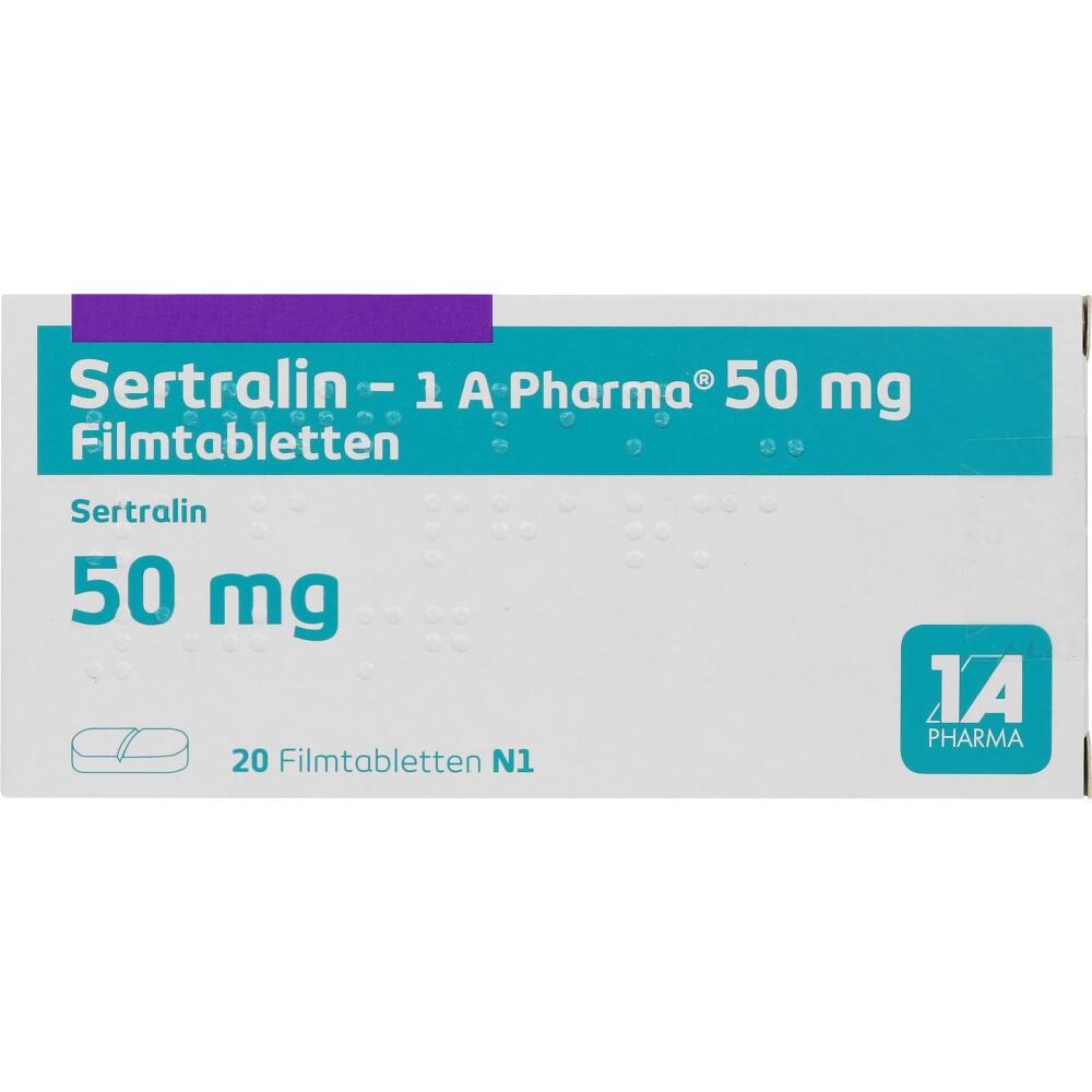 Sertralin-1 A Pharma 50mg 20 St Filmtabletten