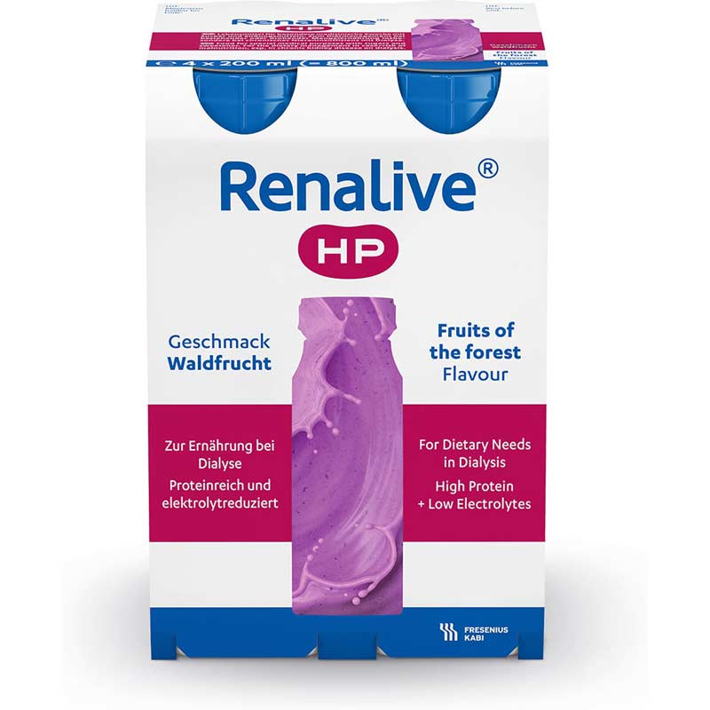 Renalive HP Waldfrucht 4X200 ml Flüssigkeit