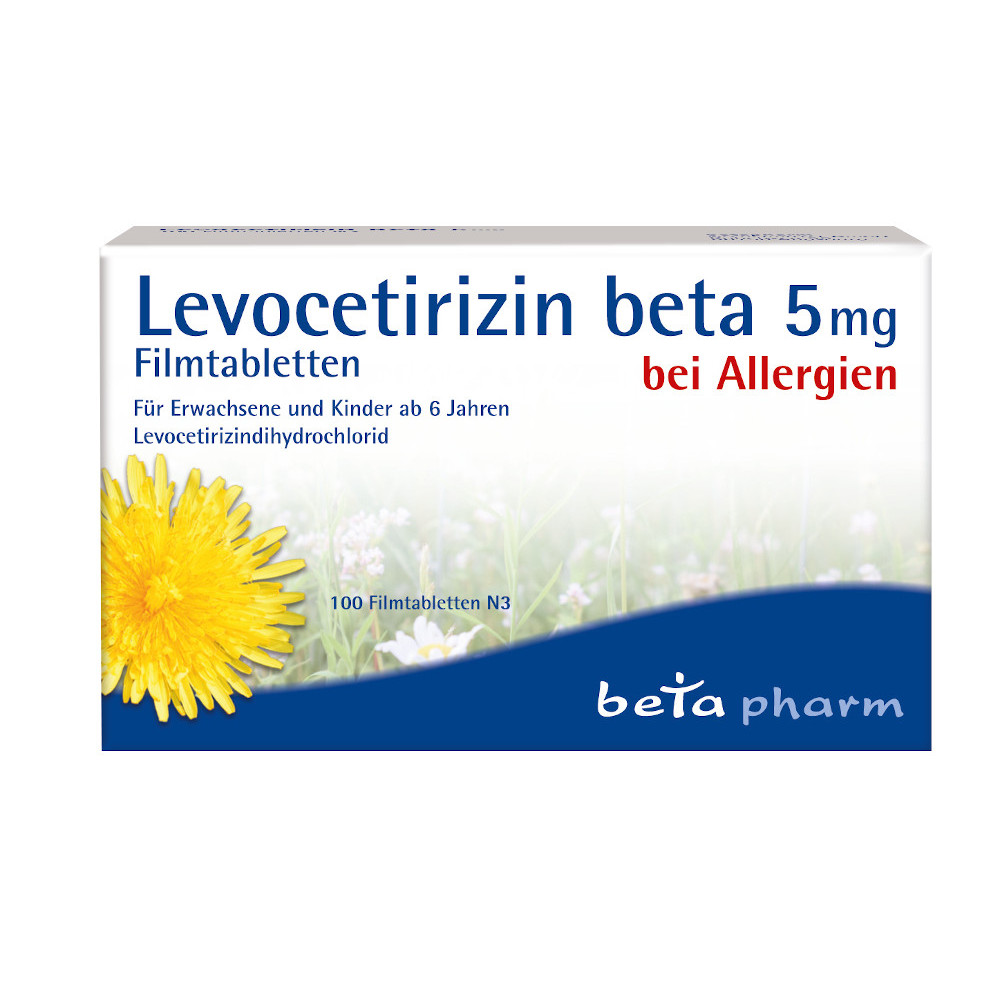 Levocetirizin Beta 5mg 100 St Filmtabletten