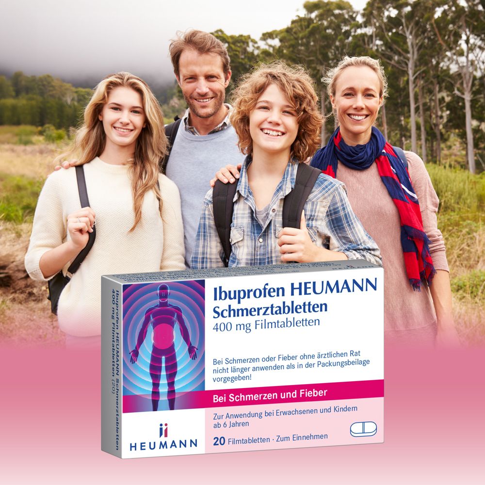 Ibuprofen HEUMANN Schmerztabletten 400 mg 50 St Filmtabletten