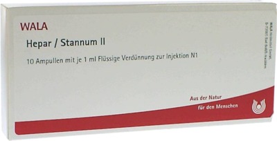 WALA Hepar/Stannum II 10X1 ml Ampullen