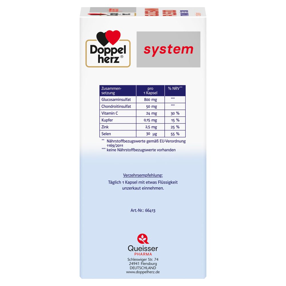 Doppelherz system GLUCOSAMIN PLUS 800 120 St Kapseln