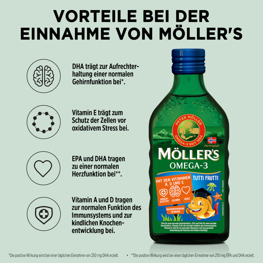 MÖLLER´S Omega-3 Kids 250 ml Öl