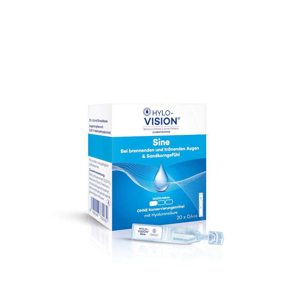 HYLO-VISION sine 20X0.4 ml Einzeldosispipetten