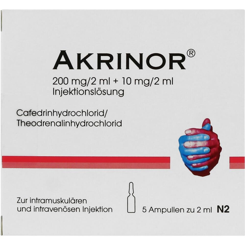AKRINOR 200 mg/2 ml + 10 mg/2 ml Injektionslösung 5X2 ml Injektionslösung