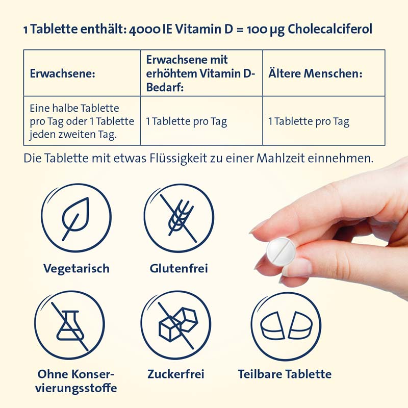 VITAMIN D3 HEVERT 4.000 I.E.  30 St Tabletten