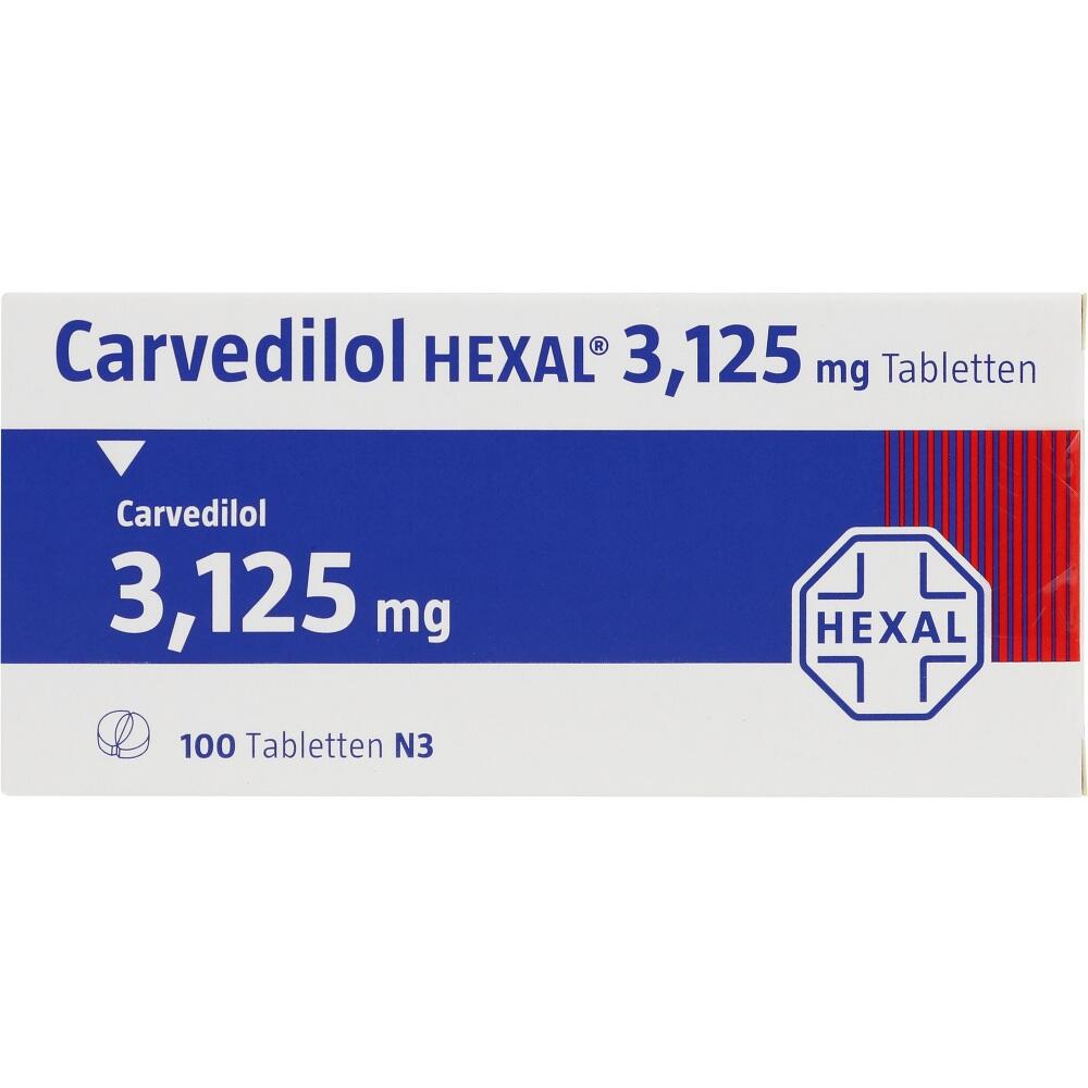 Carvedilol HEXAL 3,125 mg 100 St Tabletten