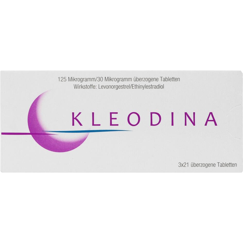 Kleodina 125Mikrogramm/30Mikrogramm überzogene Tabletten  3X21 St Überzogene Tabletten