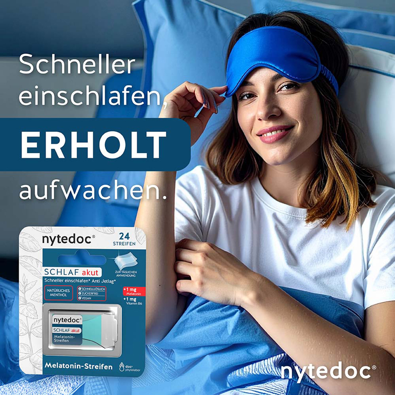 nytedoc SCHLAF akut Melatonin-Streifen 24 St Streifen