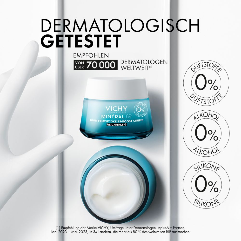 VICHY MINERAL 89 100H FEUCHTIGKEITS-BOOST CREME REICHHALTIG  50 ml Creme