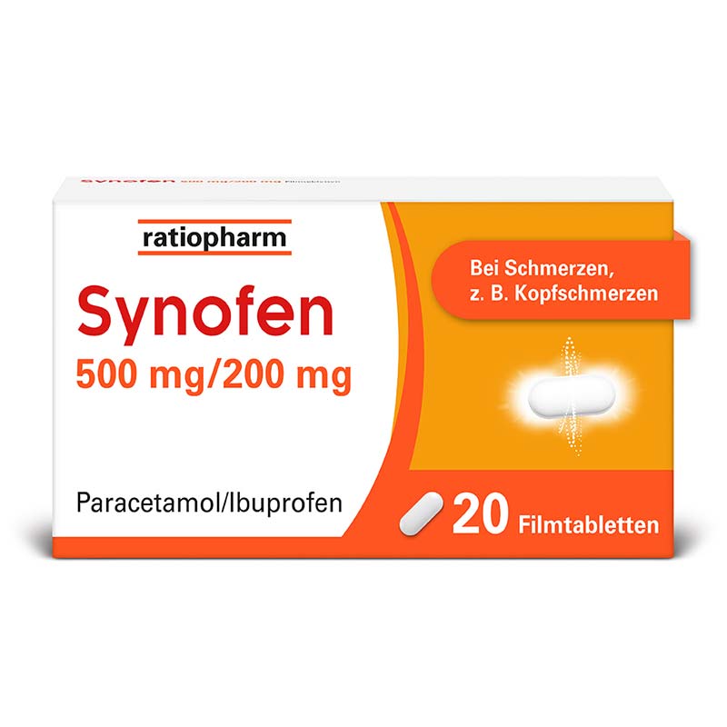 Synofen - mit Ibuprofen und Paracetamol 20 St Filmtabletten
