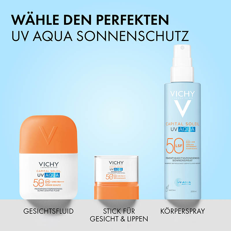 VICHY CAPITAL SOLEIL UV AQUA INVISIBLE STICK LSF 50+ 9 g Stifte