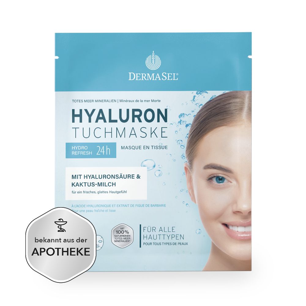 DERMASEL HYALURON TUCHMASKE 1 St Gesichtsmaske