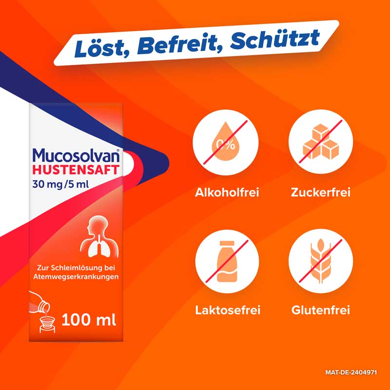 MUCOSOLVAN Hustensaft 100 ml Lösung zum Einnehmen