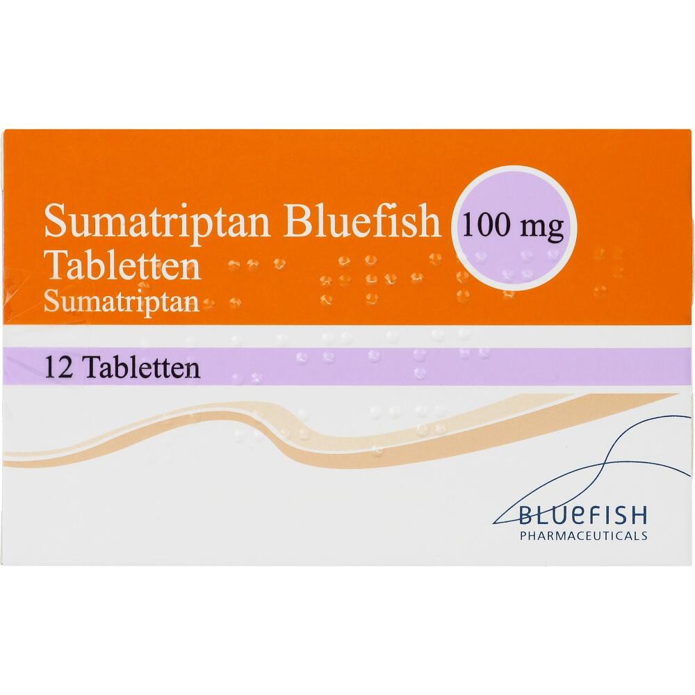 Sumatriptan Bluefish 100mg 12 St Tabletten