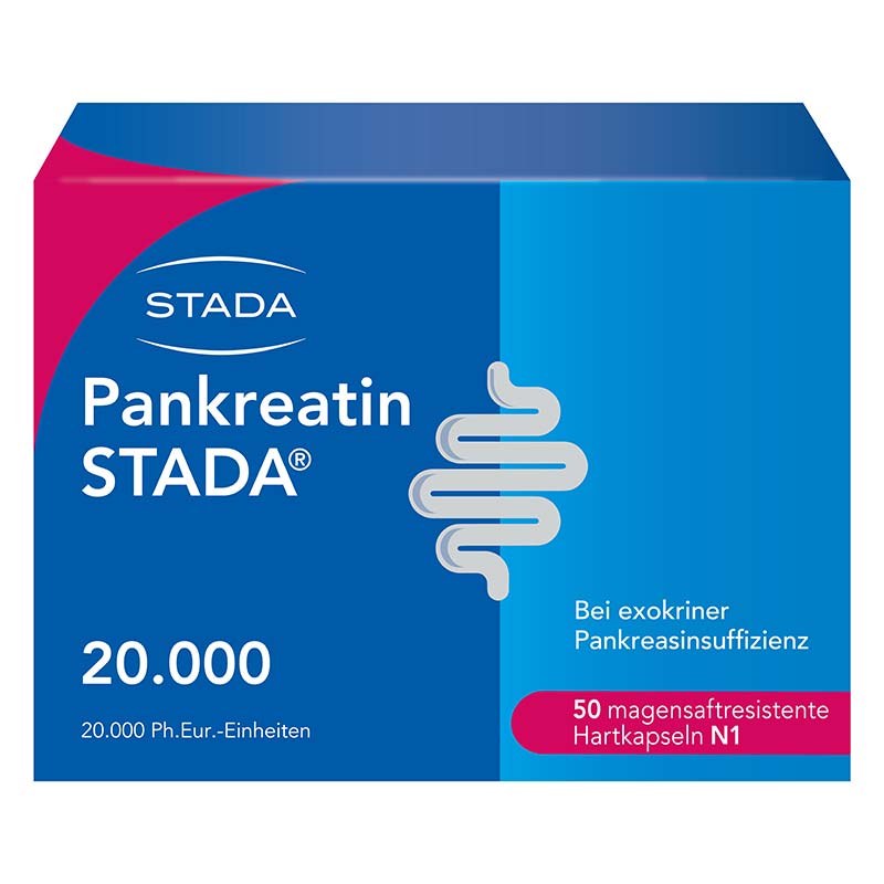 Pankreatin STADA 20000 50 St Magensaftresistente Hartkapseln