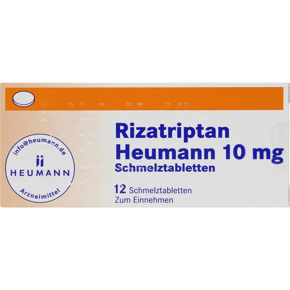 Rizatriptan Heumann 10mg 12 St Schmelztabletten