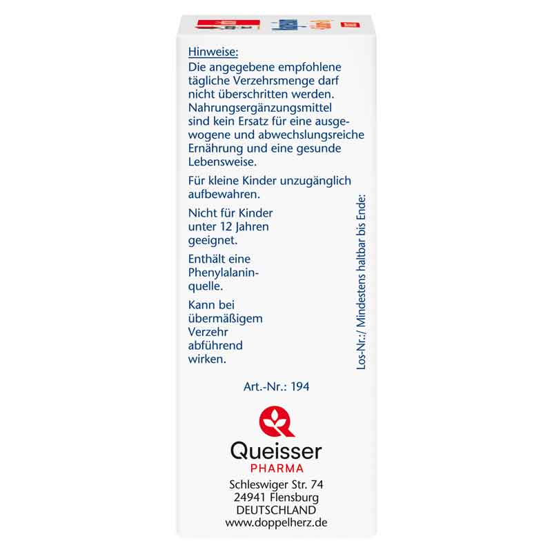 Doppelherz aktiv Magnesium + Calcium + D3 DIRECT  20 St Pellets