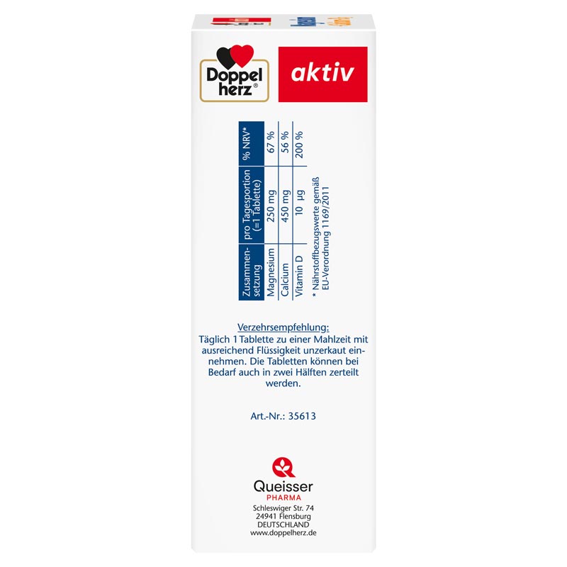 Doppelherz aktiv Magnesium + Calcium + D3  120 St Tabletten