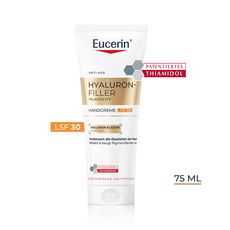 Eucerin HYALURON FILLER + ELASTICITY Handcreme LSF 30 75 ml Creme