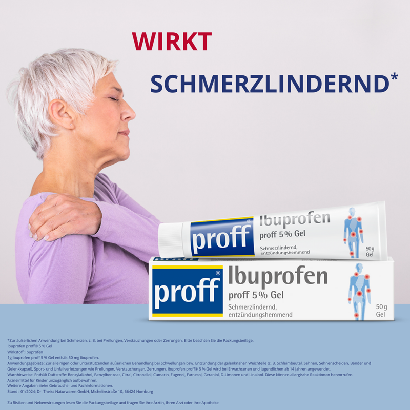Ibuprofen proff 5% 50 g Gel