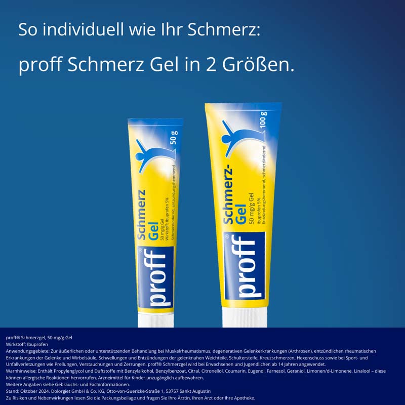 Proff Schmerzgel 50mg/g 50 g Gel