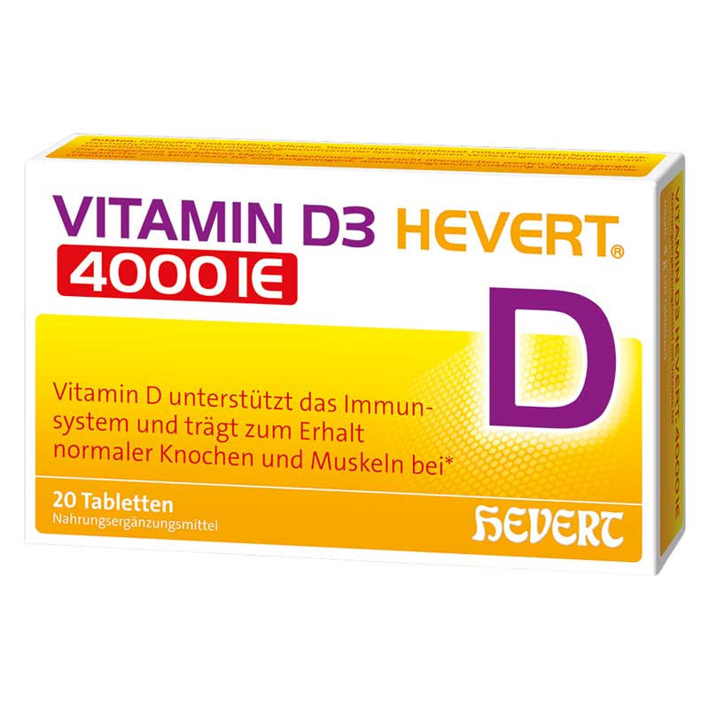 VITAMIN D§ HEVERT 4000IE 20 St Tabletten