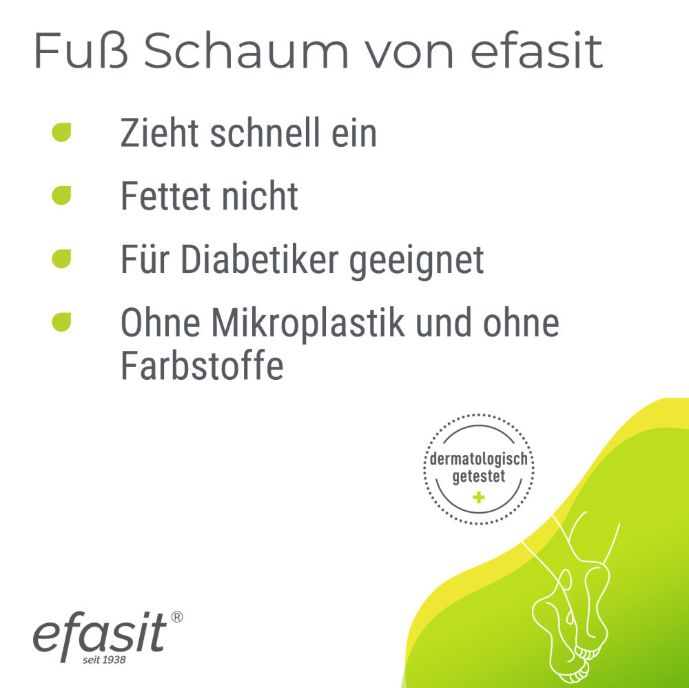 efasit FUSS SCHAUM TROCKENE HAUT 125 ml Schaum