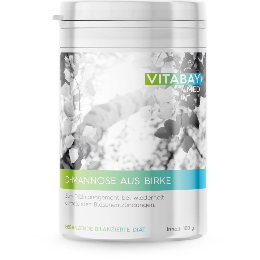 vitabay MED D-Mannose Pulver aus Birke 100 g Pulver