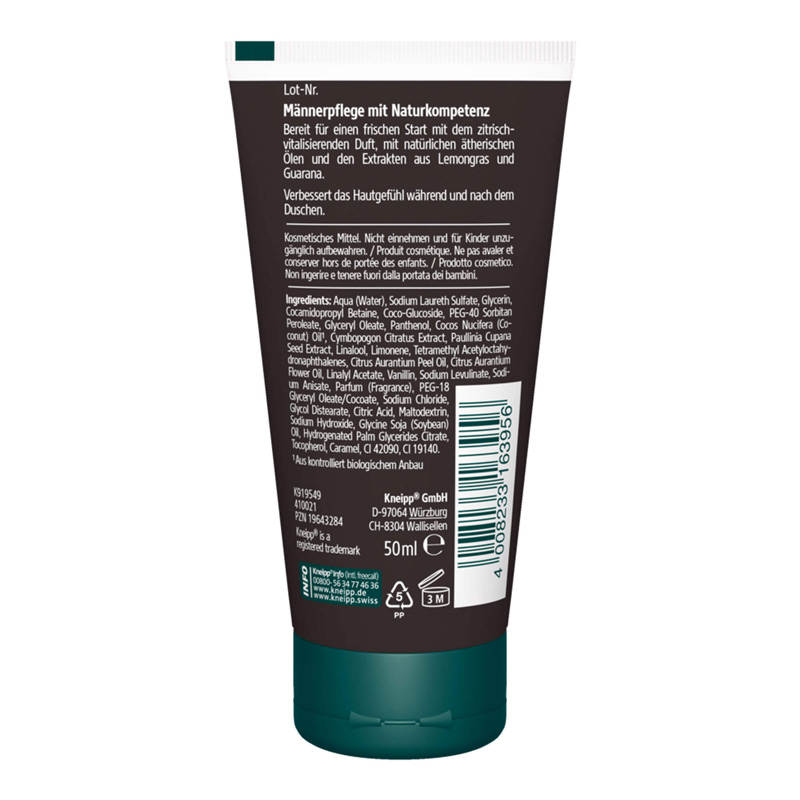 Kneipp MEN 3IN1 PFLEGEDUSCHE STARTKLAR 50 ml Duschgel