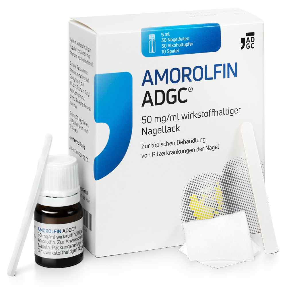 AMOROLFIN ADGC 50 mg/ml  5 ml Wirkstoffhaltiger Nagellack