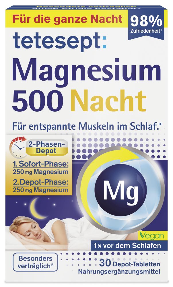 tetesept Magnesium 500 Nacht  30 St Tabletten