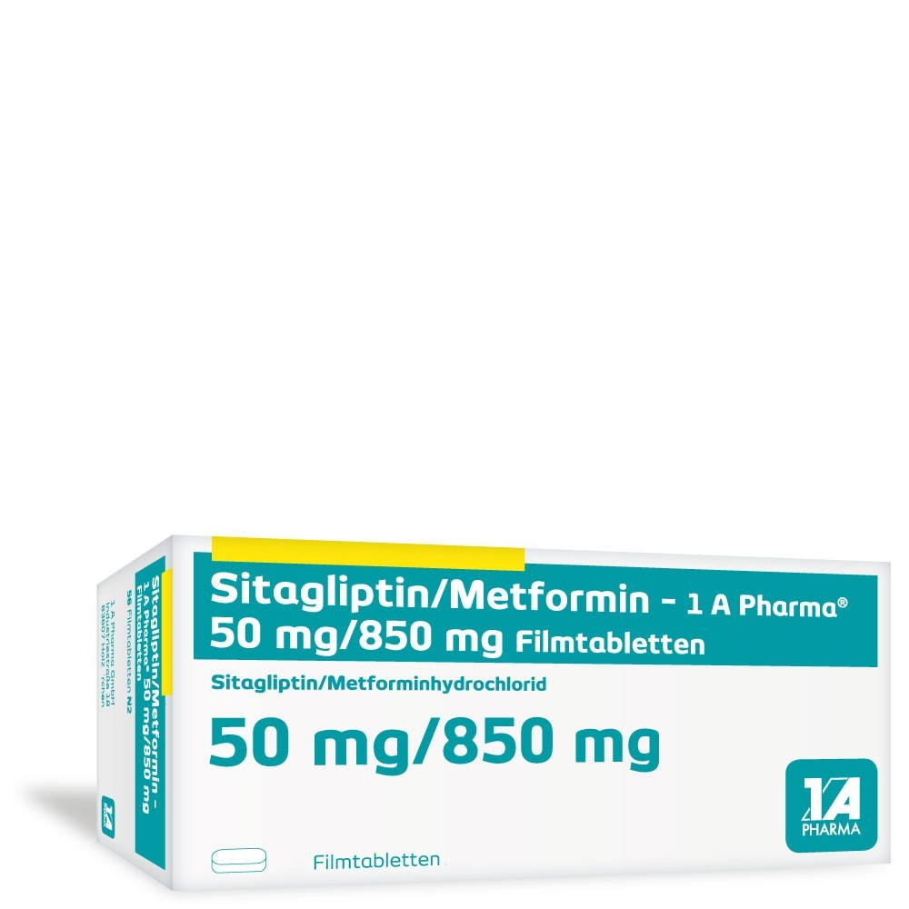 Sitagliptin / Metformin -1 A Pharma 50mg/850mg 196 St Filmtabletten