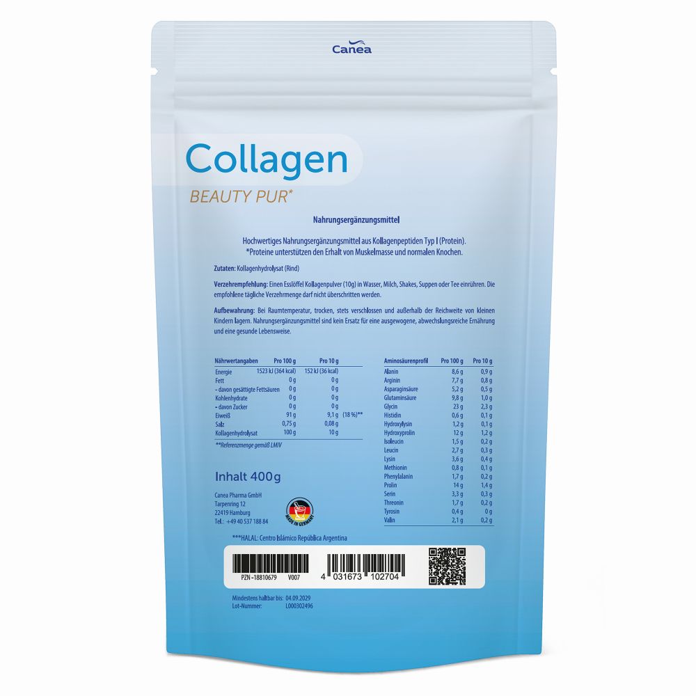 Collagen BEAUTY PUR 400 g Pulver