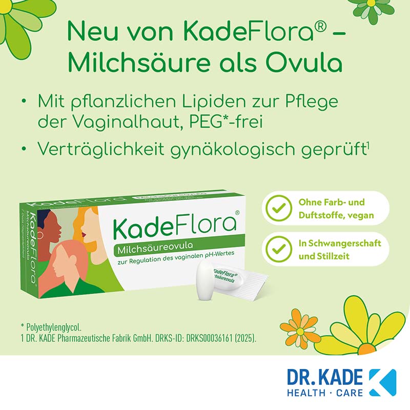 KadeFlora Milchsäureovula 7 St Vaginalsuppositorien