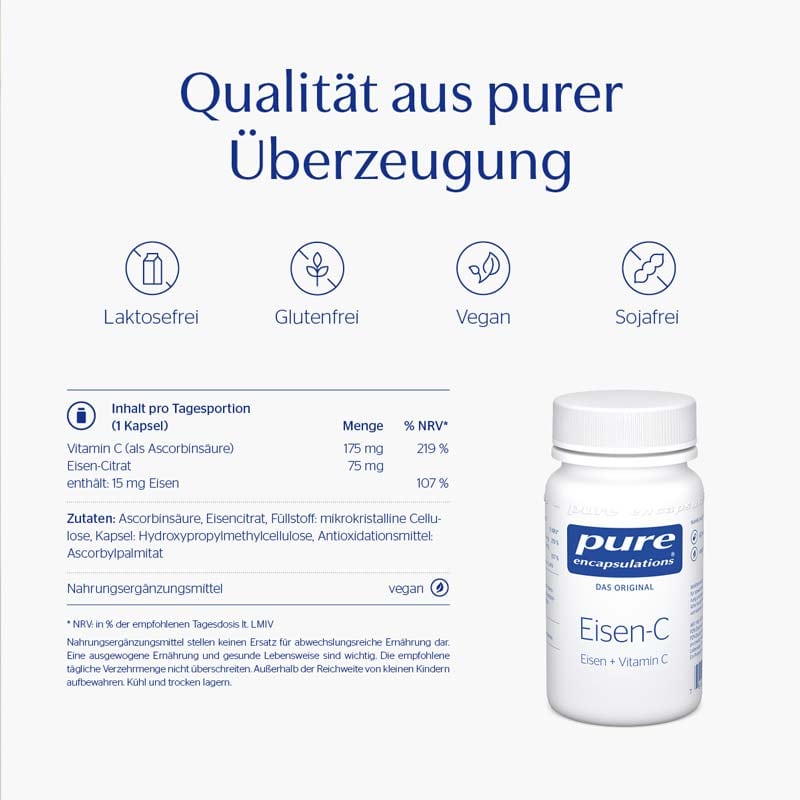 pure encapsulations Eisen-C 60 St Kapseln