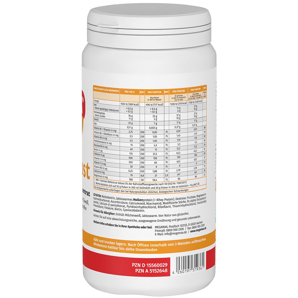 MEGAMAX Aufbaukost Fit & Vital 500 g Pulver