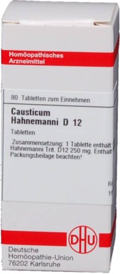 CAUSTICUM HAHNEMANNI D 12 Tabletten 80 St Tabletten