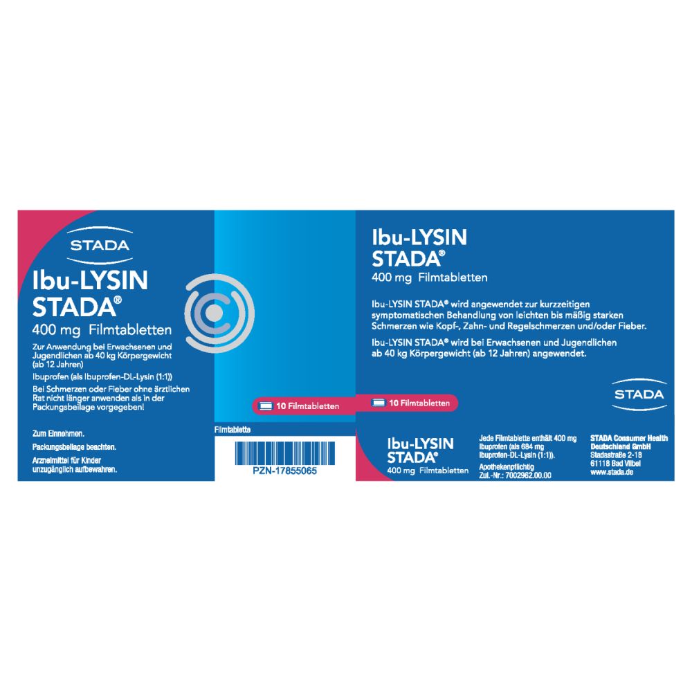 Ibu-Lysin STADA 10 St Filmtabletten