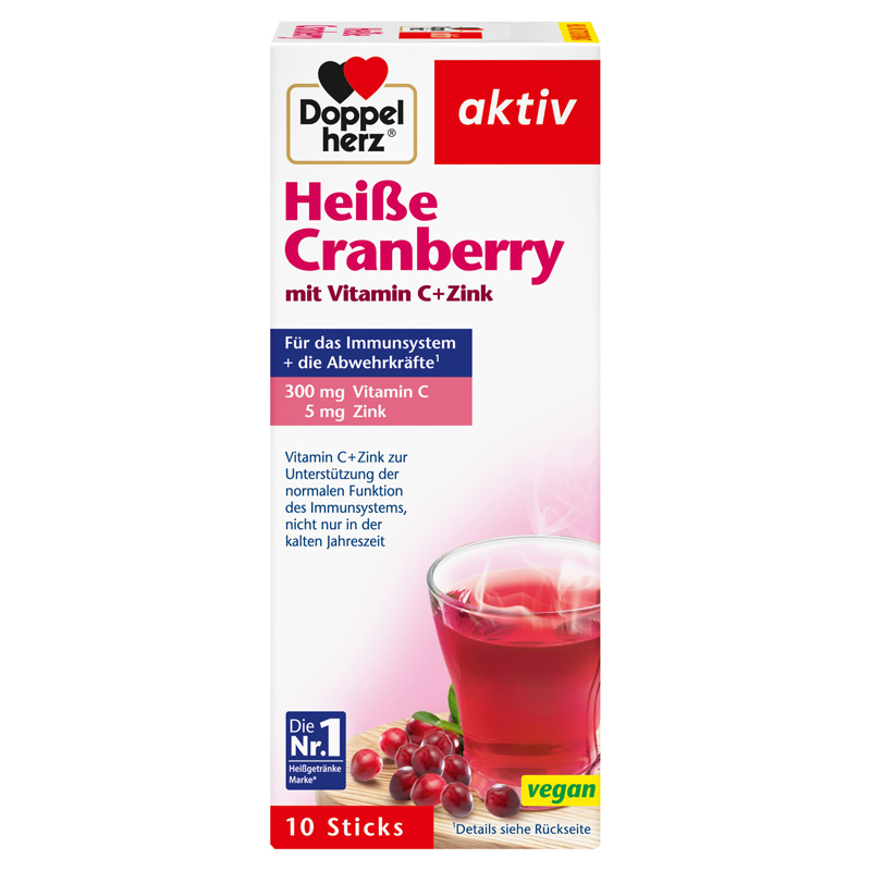 Doppelherz aktiv Heiße Cranberry mit Vitamin C + Zink 10 St Granulat