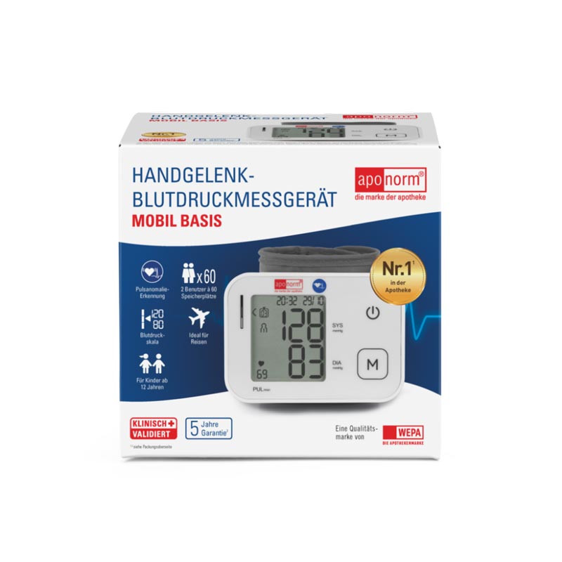 aponorm Blutdruckmessgerät Mobil Basis Handgelenk 1 St
