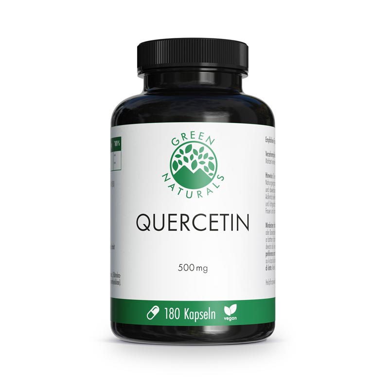 GREEN NATURALS Quercetin 500 mg hochdosiert vegan 180 St Kapseln